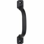 Deurgreep Hamburg 140mm ijzer zwart