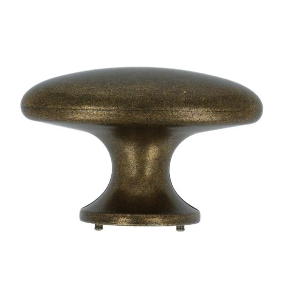 Knop Ovaal 60x38 mm brons Antiek - Afbeelding 3