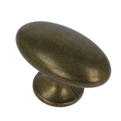 Knop Ovaal 60x38 mm brons Antiek
