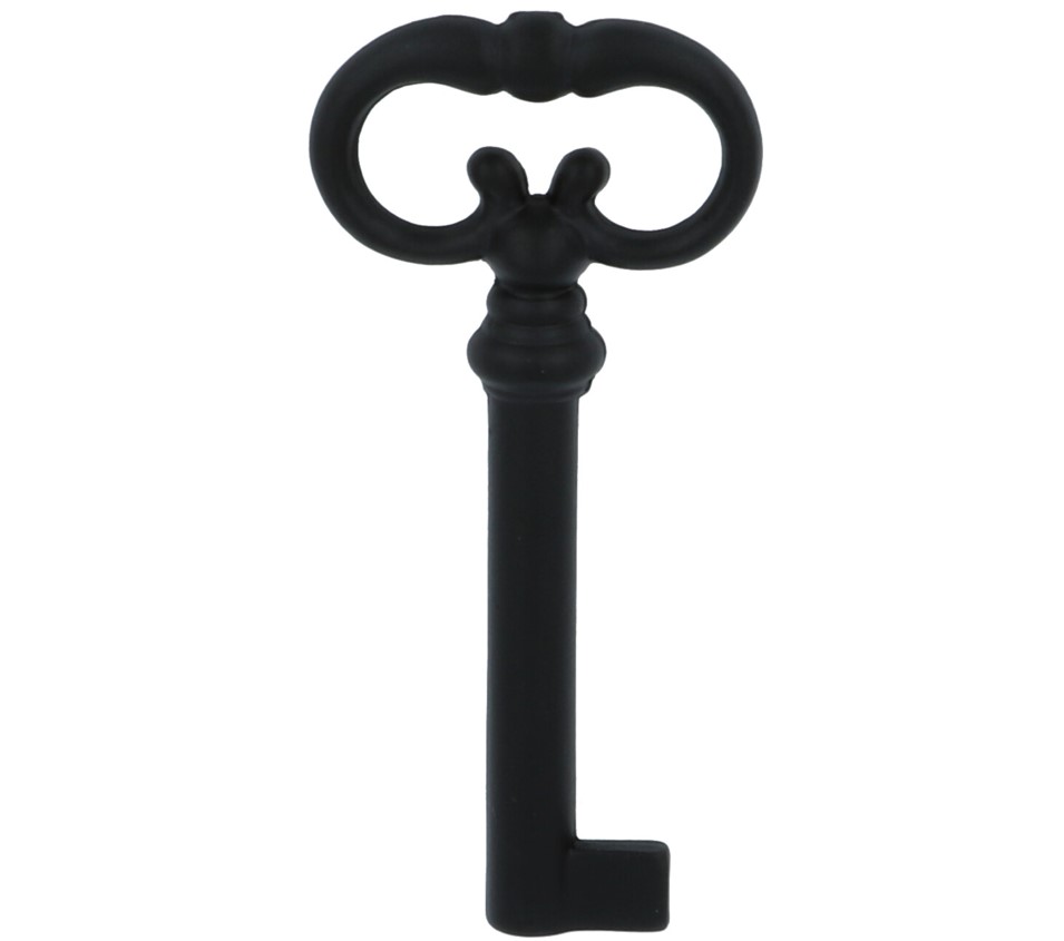 Sleutel zamak mat zwart 70 mm