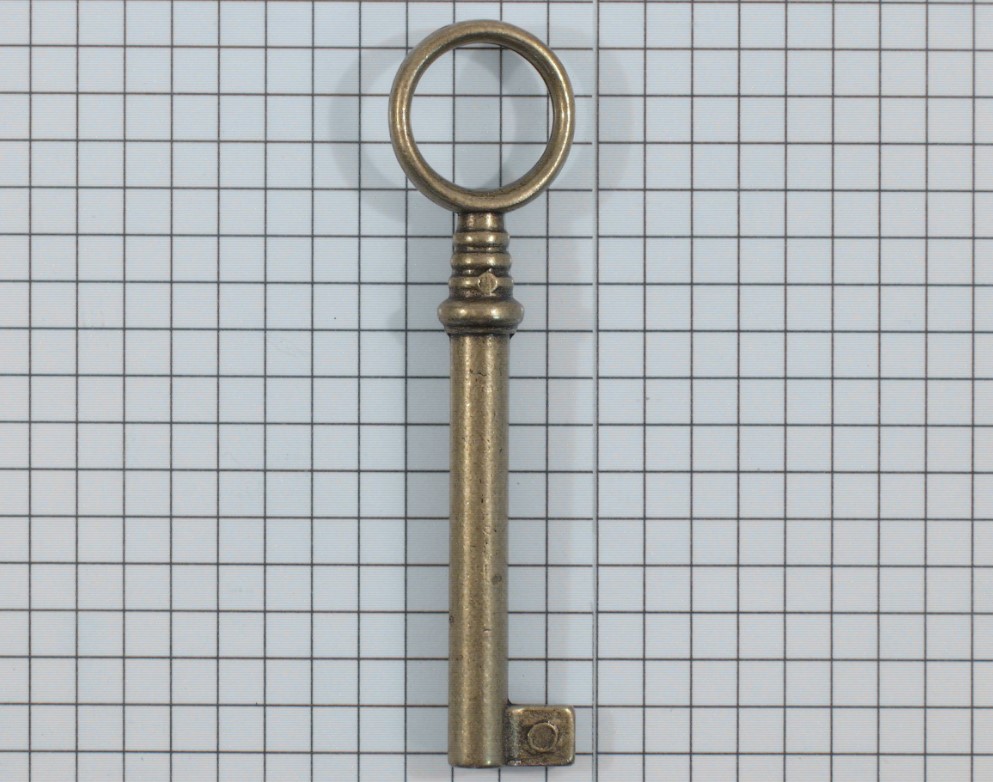 Sleutel zamak brons antiek 78 mm