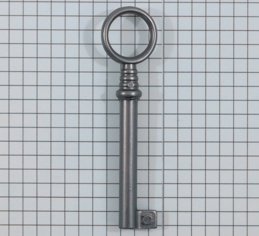 Sleutel zamak ijzerkleurig 78 mm