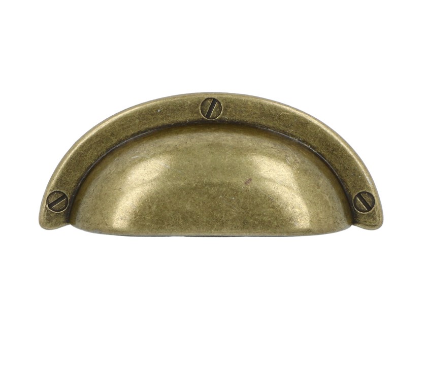 Komgreep brons antiek 64 mm