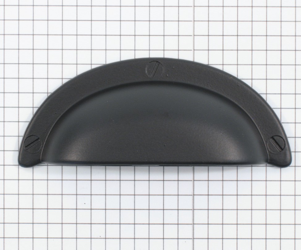 Komgreep mat zwart 64 mm