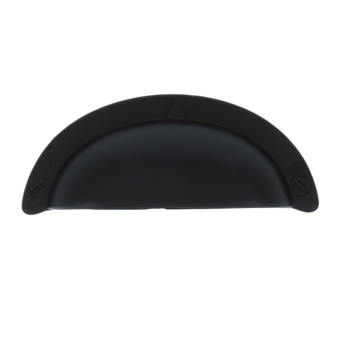 Komgreep mat zwart 64 mm