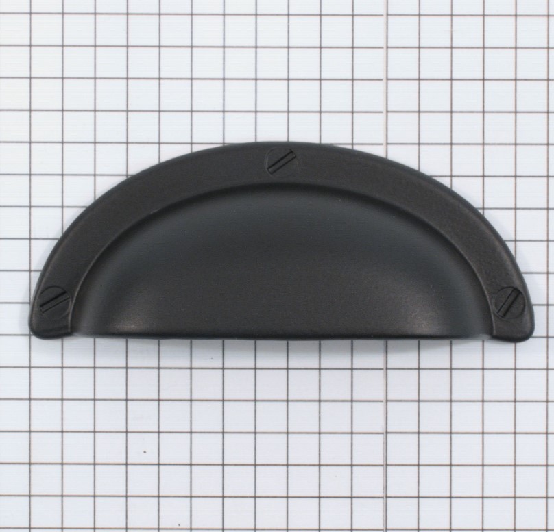 Komgreep mat zwart 32 mm