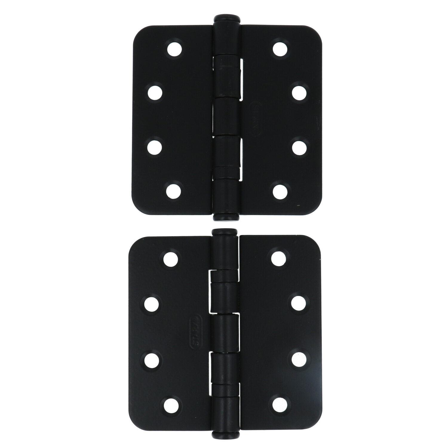 Kogellagerscharnier 89x89 mm ronde hoek zwart