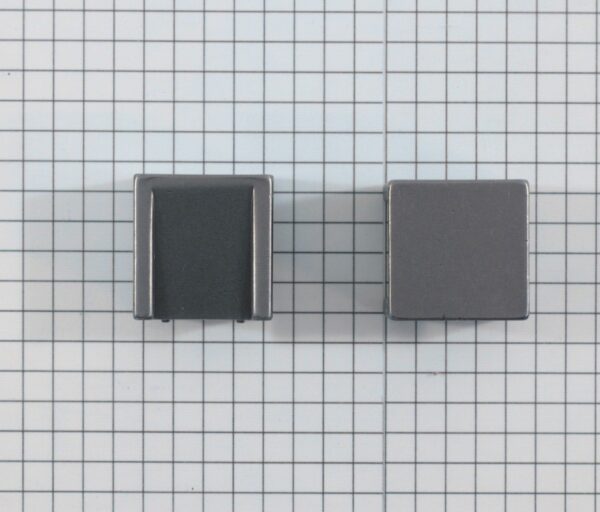 Industrieknop ijzerkleur 22 mm