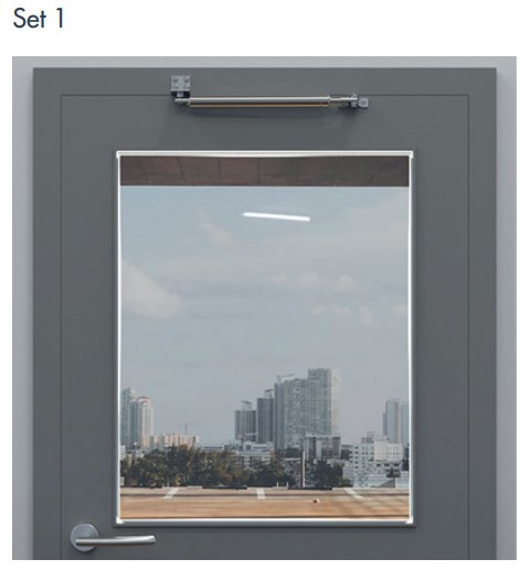 Dictator deuropeningsbegrenzer 50 kg, 95 ° bevestigingsset 1 met vastzetting