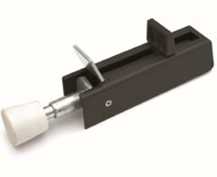 Deurvastzetter voetstift 30x122 mm Zwart