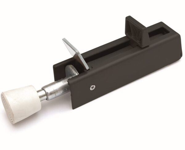 Deurvastzetter voetstift 30x122 mm Zwart