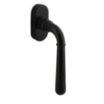 Intersteel raamkruk Helena op ovale rozet zwart