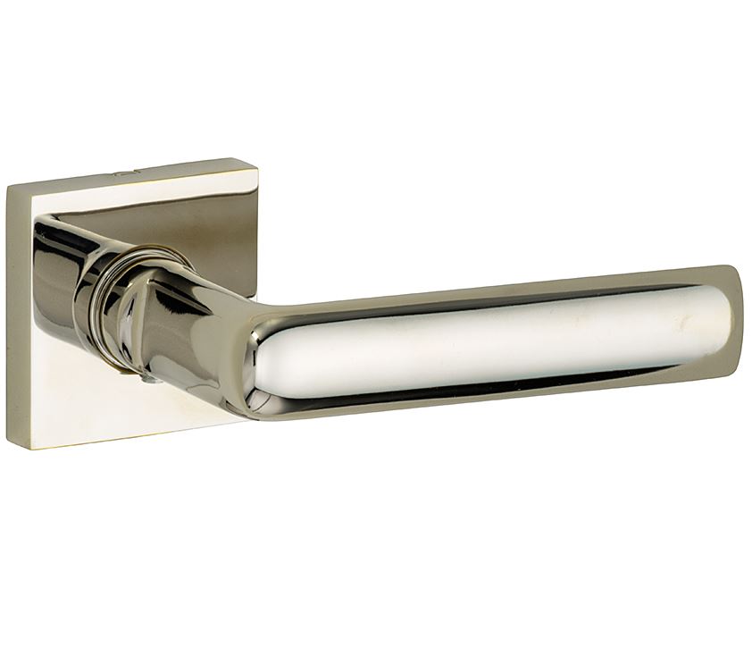 Deurkruk op geveerd rozet verdekt Padania glans nikkel