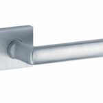 Deurkruk op geveerd rozet verdekt Padania mat chroom