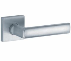 Deurkruk op geveerd rozet verdekt Padania mat chroom