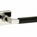 Deurkruk op geveerd rozet verdekt Bauhaus ebben glans nikkel