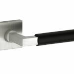 Deurkruk op geveerd rozet verdekt Bauhaus ebben mat nikkel ongelakt