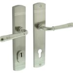 Intersteel achterdeurbeslag Helena kruk/kruk PC92 met kerntrek beveiliging nikkel mat
