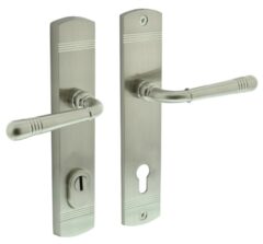 Intersteel achterdeurbeslag Helena kruk/kruk PC92 met kerntrek beveiliging nikkel mat