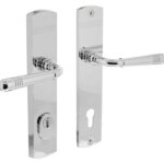 Intersteel achterdeurbeslag Helena kruk/kruk PC92 met kerntrek beveiliging chroom