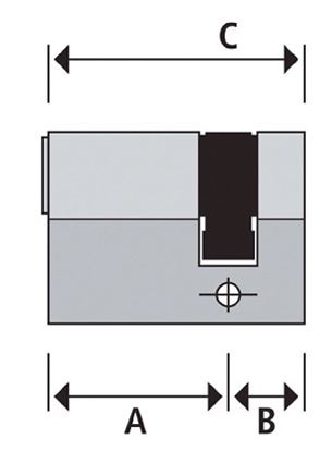 Enkele veiligheidscilinder 31/9 Mauer SP SKG2