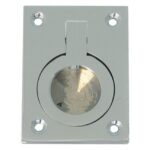 Mauer luikring messing gepolijst verchroomd 52x37 mm