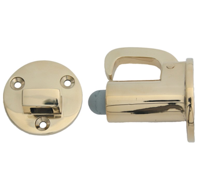 Mauer deurvastzetter messing gepolijst