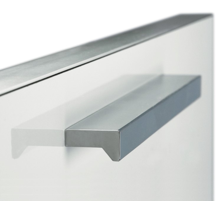 Greep ANGLE 64 mm mat wit