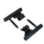 Starx inboorpaumelle voor stalen kozijnen vernikkeld 78 x 14 mm zwart