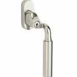 SKG2 Draaikiepgarnituur afsluitbaar Frankfurt/Smal Rechts glans nikkel