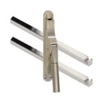 Pomp-espagnolet Frankfurt Mat Nikkel Ongelakt Inclusief 2 Stangen