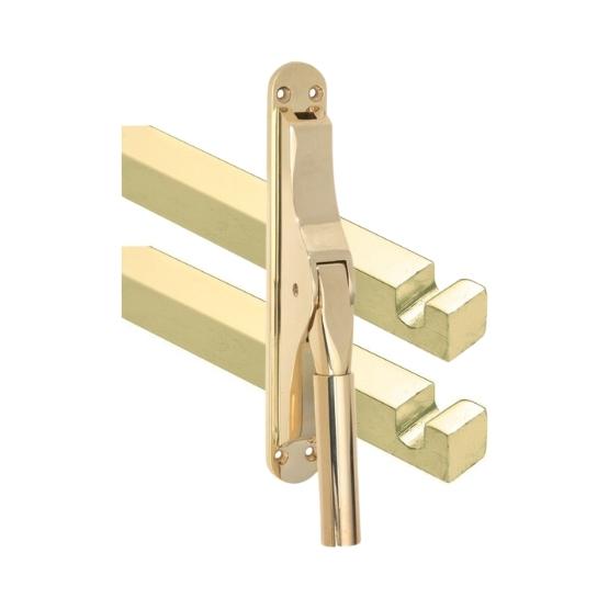 Pomp-espagnolet Frankfurt Messing Ongelakt Inclusief 2 Stangen