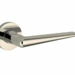 Deurkruk op geveerd rozet Wig/Vivo glans nikkel