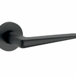 Deurkruk op geveerd rozet Wig/Vivo mat zwart