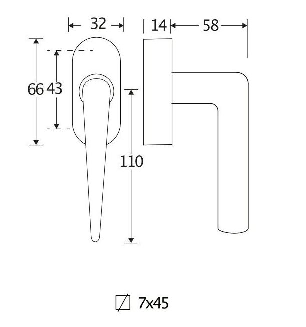 Draaikiepgarnituur Wig/Elegant glans chroom