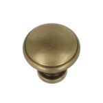 Knop bol messing antiek 29 mm