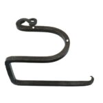 Toiletrolhouder 160 mm ijzer blank