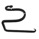 Toiletrolhouder 160 mm ijzer zwart