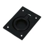 Luikring zwart 85x62 mm