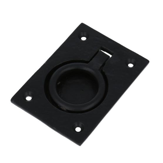 Luikring zwart 85x62 mm