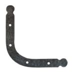 Hoekijzer rond, gesmeed, ijzer blank lak