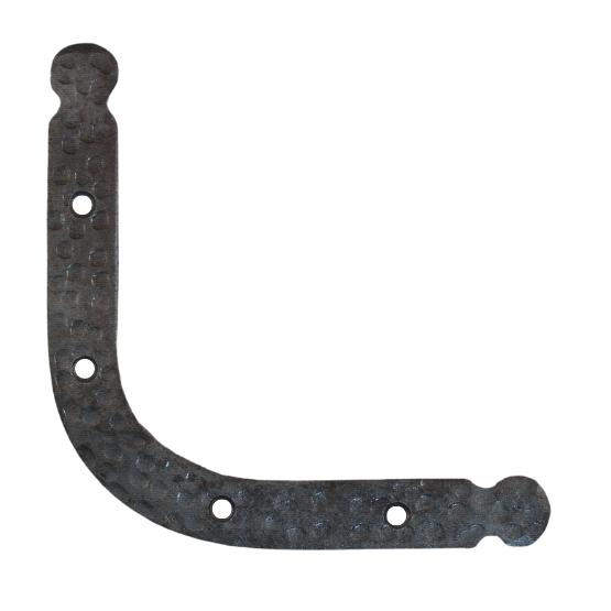 Hoekijzer rond, gesmeed, ijzer blank lak