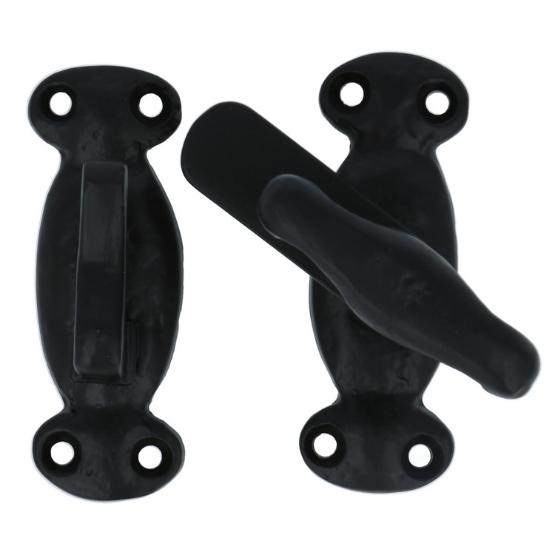 Overslag-sluiting ijzer zwart