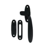 Raamsluiting rechts ijzer zwart