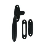 Raamsluiting links ijzer zwart