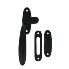 Raamsluiting links ijzer zwart