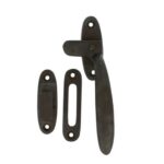 Raamsluiting rechts ijzer geroest