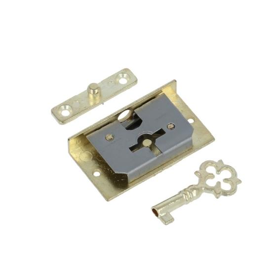 Kistslotje halfopdek ijzer vermessingd