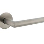 Intersteel Deurkruk Jura met rozet zelfklevend ø55x2mm rvs