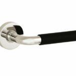 Deurkruk op geveerd rozet Frankfurt ebben/Vivo glans nikkel